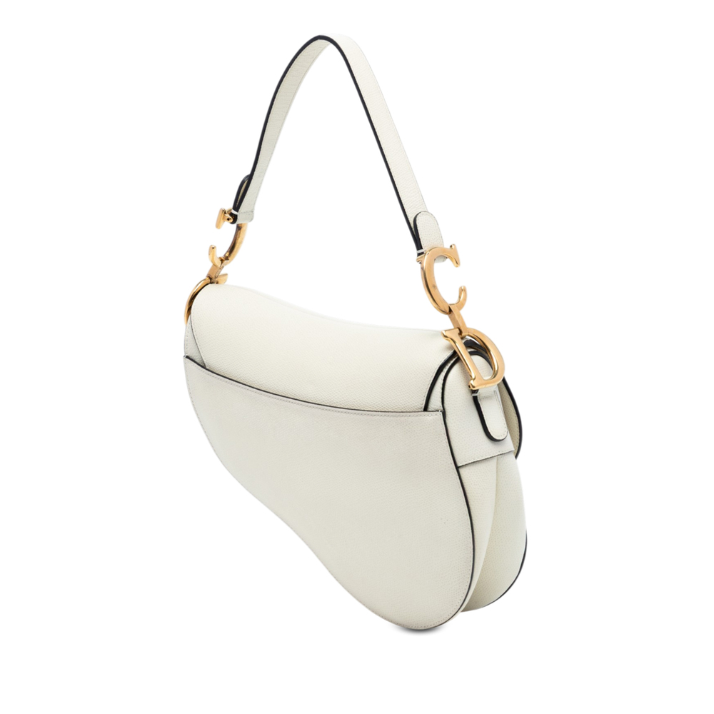 Pre-Loved Dior Grained Calfskin Saddle Bag - Picture 2 of 8